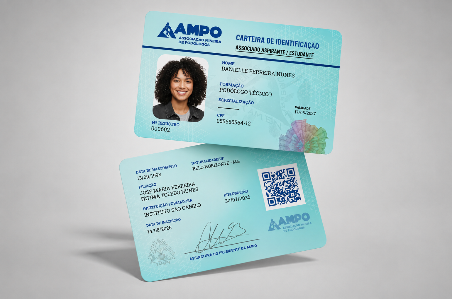 Carteirinha AMPO — Associado Aspirante