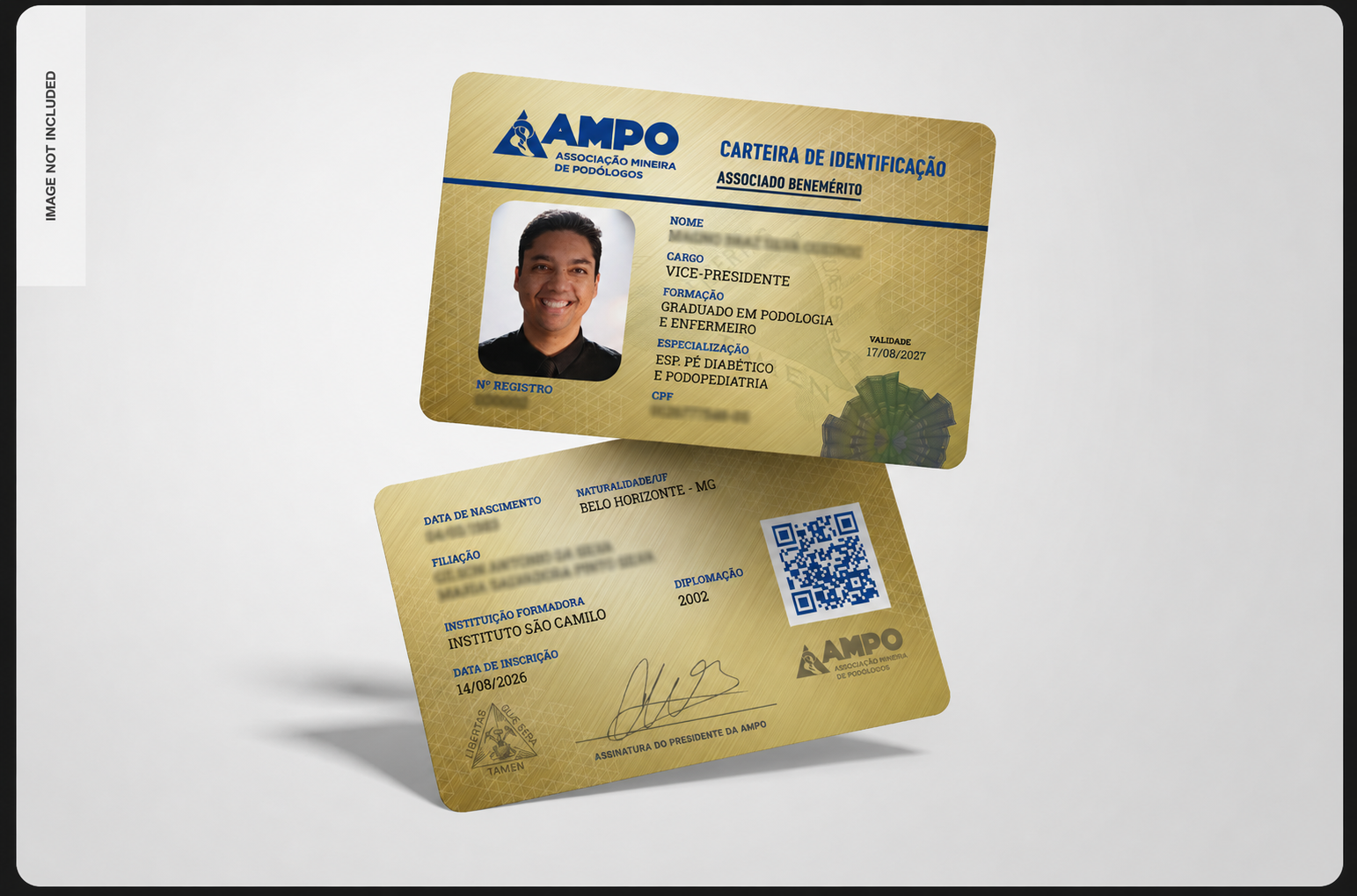 Carteirinha AMPO — Associado Benemérito